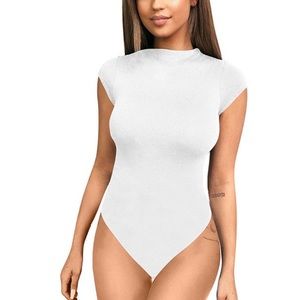 White Short Sleeve Bodysuit